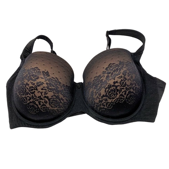 Soma Black Stunning Support Full Coverage Padded Bra 40DD - Picture 2 of 9